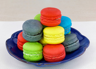 Tasty colorful macaroon