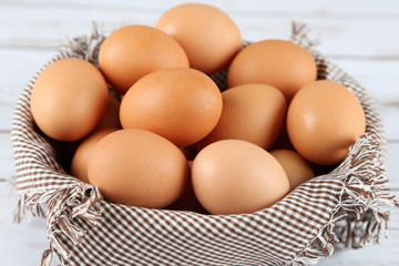 Raw Organic Brown Eggs