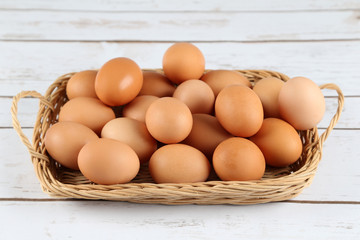 Raw Organic Brown Eggs