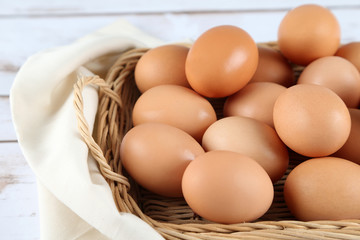 Raw Organic Brown Eggs