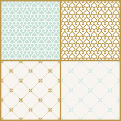 Vector seamless pattern with art ornament for design