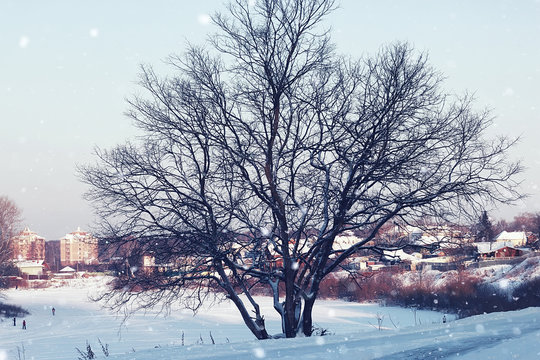 city footpath winter