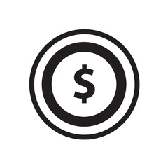 Coin icon or sign
