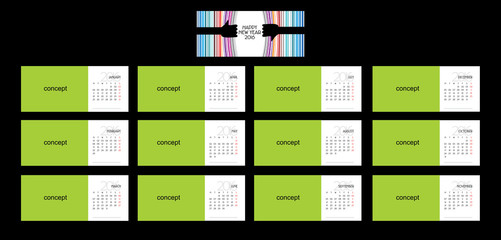 calendars 2016 concept vector 