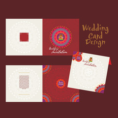 Creative wedding concept vector 