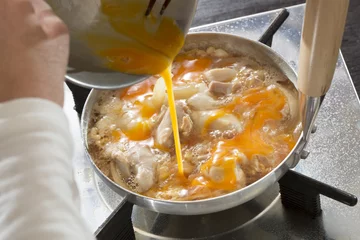 Meubelstickers 親子丼を作る © kazoka303030