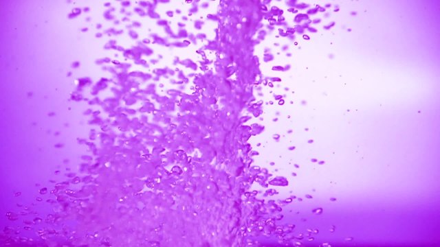 Water Splash Bubbles in the Margenta