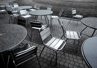 冬のオープンテラス