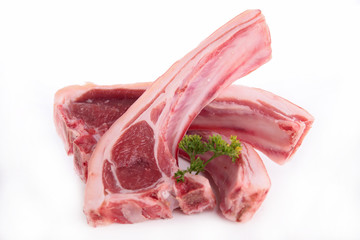 raw lamb chop