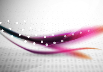 Colorful wave line, abstract background with light and shadow effects
