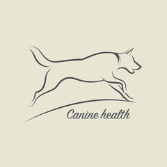 Dog health symbol