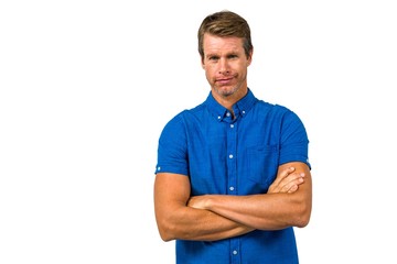 Obraz premium Portrait of confident with arms crossed