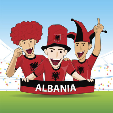Group of Albania Sport Fans
