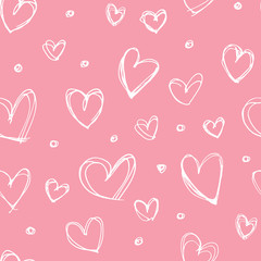 Seamless heart pattern