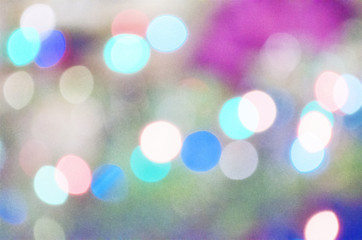Fototapeta premium Abstract festive background with bokeh lights.