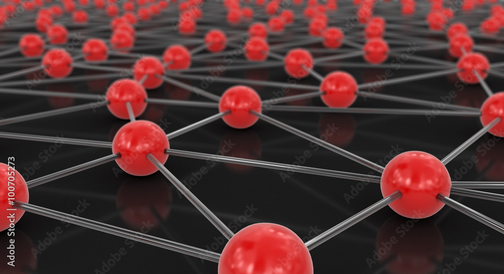 Poster network concept. image with clipping path.