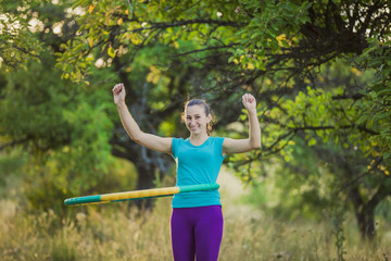 girl with hoop
