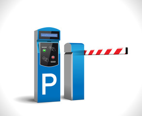 Parking payment station - access control concept