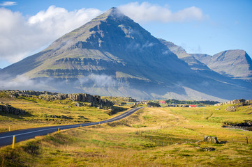 The Ring Road in Iceland. Route 1 or the Ring Road is a national road in Iceland that runs around...