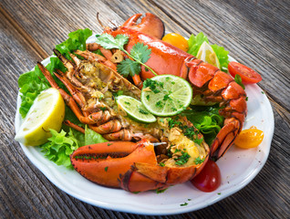 Grilled lobster