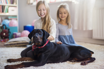 Four legged pet is their best friend.