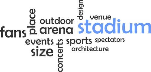 word cloud - stadium