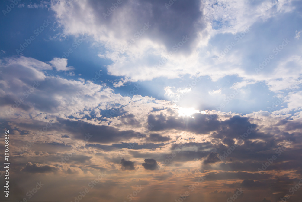 Wall mural cloud and sky background