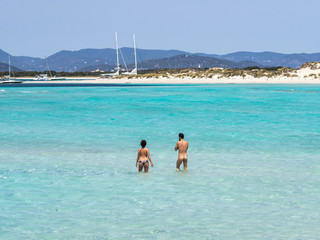 Fototapeta na wymiar Formentera Naturist Beach
