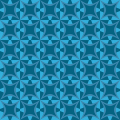 Geometric pattern with dark and light blue shapes