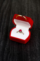 Romantic engagement ring