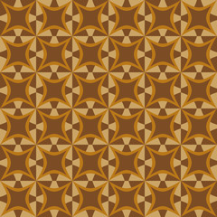 Fototapeta premium Geometric pattern with dark and light brown shapes
