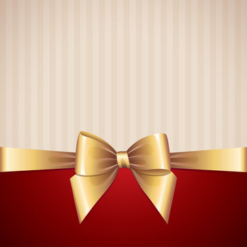 background with gold bow