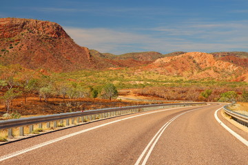 Fototapeta na wymiar Road through Kimberley, Australia