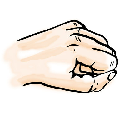 recommend clip art: Illustratie van vuist