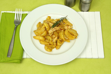 poêlée de pommes de terre et poulet 21012016