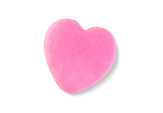Naklejki Valentine's Day Candy Heart Isolated on White Background