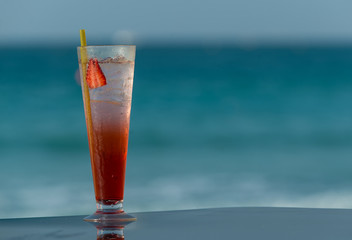  Cold cocktail on the beach 