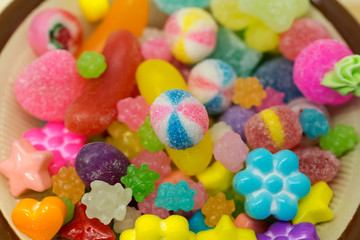 Fototapeta na wymiar colorful Japanese candy