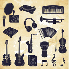 Music background. Vector illustration