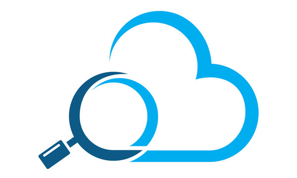 cloud search logo design