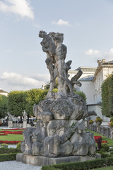 Fototapeta na wymiar Mirabell garden statue in Salzburg, Austria