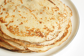 Fried pancakes closeup