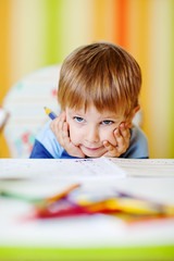 Drawing little boy 
