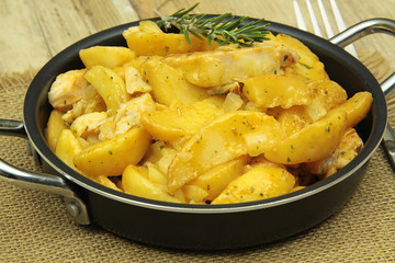 poêlée de poulet et pommes de terre 21012016
