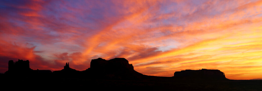 Sunset at Monument Valley, Utah, USA