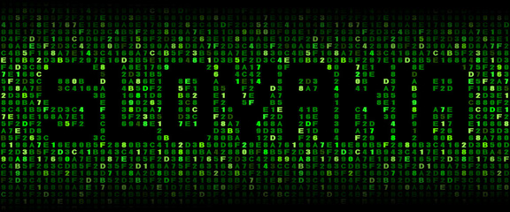 Slovakia text on hex code illustration