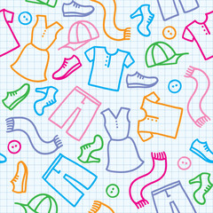 pattern with clothes