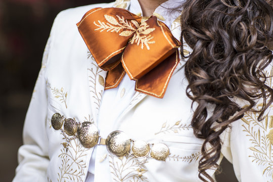 woman with charro attire