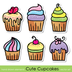 cupcakes set