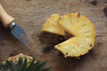 fresh pineapple sweet fruit